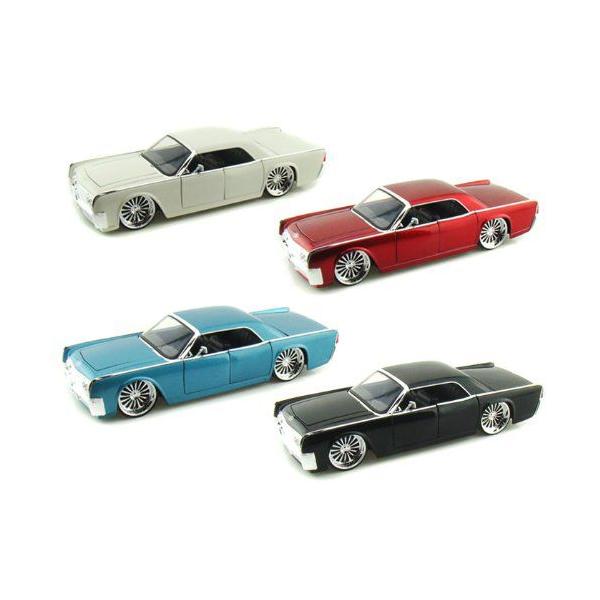 Jada ミニカー　ダイキャストカー リンカーンコンチネンタル1963 1/24 JADA BTK 1963 LINCOLN CONTINENTAL BLACK WITH REVERSE DOORS 1