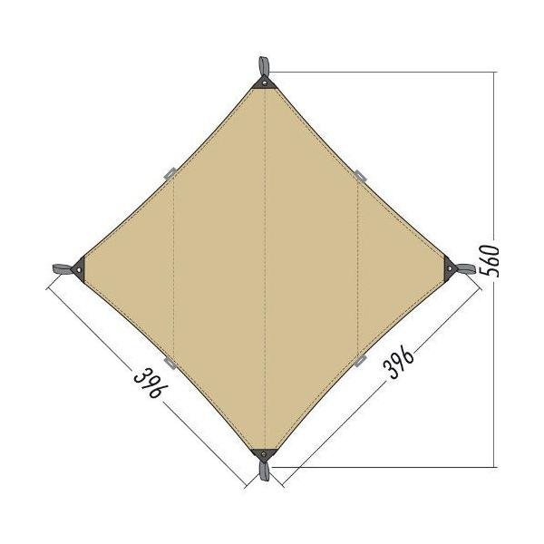 タトンカ　タープ　 3TC ウイングタープ タトンカ Tatonka タープ Tarp 3 TC 400×400cm ウイングタープ