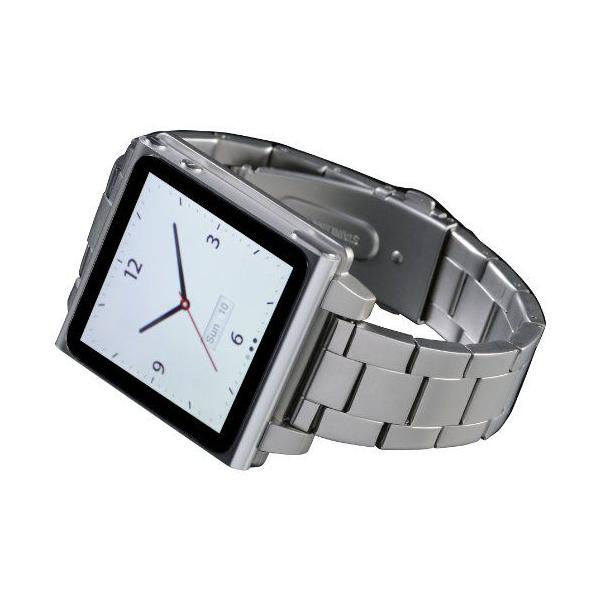 iPod nano 第6世代 16g シルバー HEX iPod Nano(第6世代)用ビジョン・メタル・ウォッチバンド