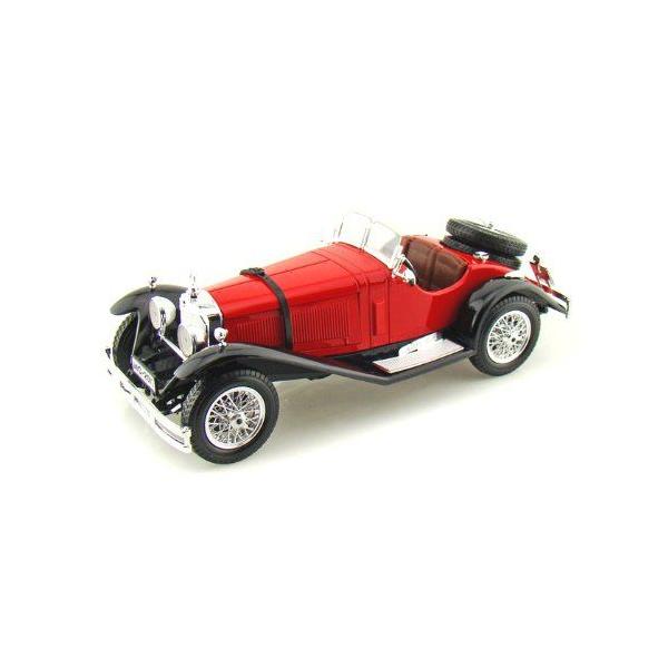 ダイキャストカー 1928 メルセデスベンツ SSK レッド 1/18