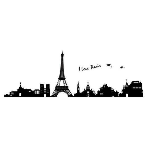 ウォールステッカー おしゃれ エッフェル塔 モノトーン ステッカー 英字 アルファベット パリ はがせる ステッカー フランス 英文 黒い シール 風景 壁紙 Vr0084 Vr0084 Value Deco Park 通販 Yahoo ショッピング