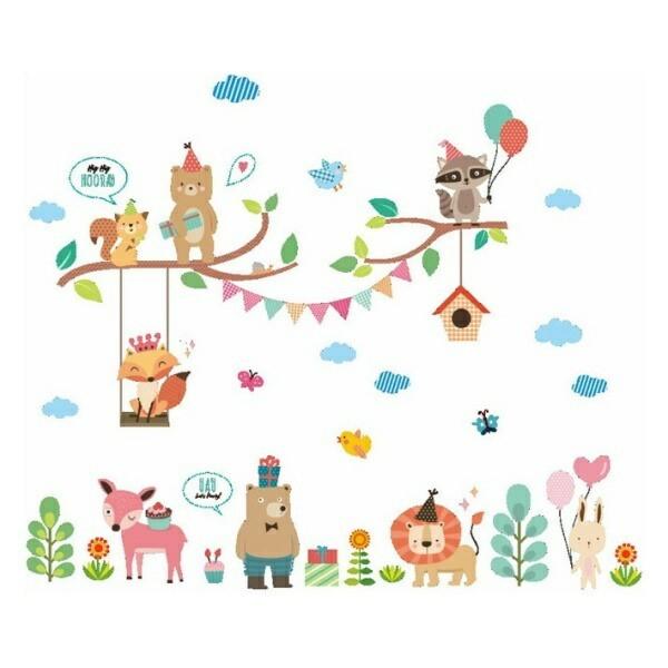 ウォールステッカー 動物 子供部屋 誕生日 お誕生会 かわいい 北欧 木の枝 男の子 女の子 キリン きりん ぞう 猿 知育 ステッカー 風船 壁紙 インテリア Vr Vr Value Deco Park 通販 Yahoo ショッピング