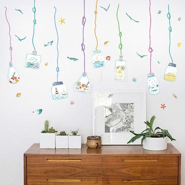 ウォールステッカー 子供部屋 窓 海 魚 おしゃれ トイレ ステッカー 南国 ビーチ 砂浜 夏 カフェ モダン 男の子 女の子 壁紙 シール インテリア ガラス Vr Vr Value Deco Park 通販 Yahoo ショッピング