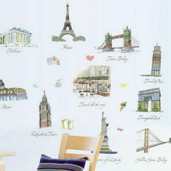 ウォールステッカー エッフェル塔 おしゃれ モダン カフェ 子供部屋 北欧 世界地図 モノトーン レトロ 風景 色 イギリス トイレ インテリア ステッカー Vr0199 Vr0199 Value Deco Park 通販 Yahoo ショッピング