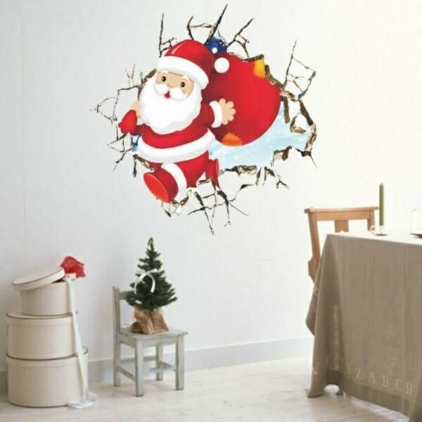 ウォールステッカー クリスマスツリー クリスマス トナカイ トリック