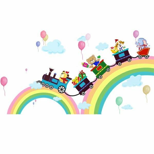 ウォールステッカー 動物 子供部屋 ステッカー 虹 電車 ゾウ ぞう かわいい 女の子 壁材 床材 熊 男の子 キッズ 雲 風船 バルーン 誕生日 シール 知育 Vr021 Vr021 Value Deco Park 通販 Yahoo ショッピング