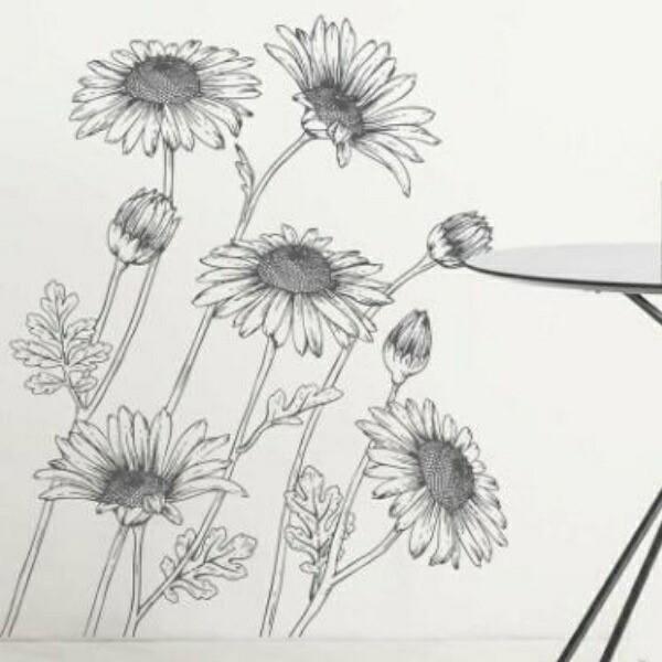 ウォールステッカー 花 植物 おしゃれ 北欧 モノトーン カフェ モダン キッチン テレワーク 薔薇 Diy インテリア トイレ マーガレット 観葉植物 窓 Vr Vr Value Deco Park 通販 Yahoo ショッピング