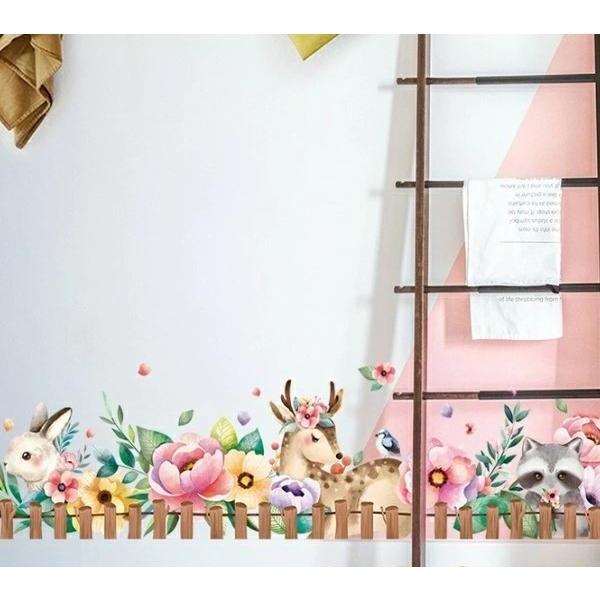 ウォールステッカー おしゃれ 動物 子供部屋 北欧 植物 花 かわいい 男の子 女の子 窓 鹿 ウサギ アライグマ インテリア 雑貨 壁飾り 動物園 森 小鹿 Vr Vr Value Deco Park 通販 Yahoo ショッピング