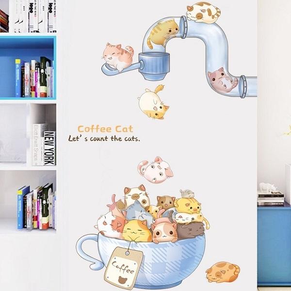 ウォールステッカー 動物 猫 子供部屋 ねこ ネコ おしゃれ 北欧 カフェ モダン かわいい シール 壁紙 インテリア 雑貨 Cat 玄関 トイレ キッチン 三毛猫 Vr Vr Value Deco Park 通販 Yahoo ショッピング