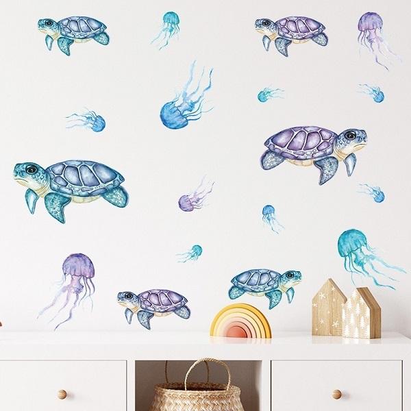 ウォールステッカー 子供部屋 クラゲ 魚 海 動物 おしゃれ ステッカー 海亀 ウミガメ シール 水槽 かわいい 子ども 海底 海中 水中 窓 青い 夏 海の中 Vr Vr Value Deco Park 通販 Yahoo ショッピング
