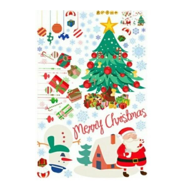 Merry Christmas サンタクロース モザイクタイル壁飾り