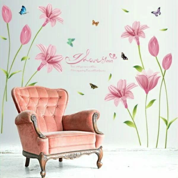 ウォールステッカー 花 植物 おしゃれ モダン 北欧 トイレ カフェ 木 ピンク 緑 シール 壁紙 便所 お手洗い 化粧室 文字 英文 キッチン 森 大きな花 風景 Vr0758 Vr0758 Value Deco Park 通販 Yahoo ショッピング