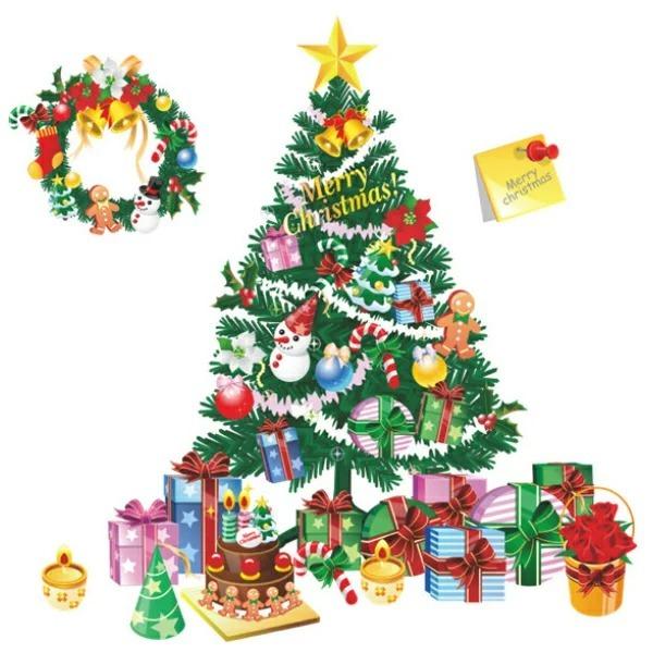 ウォールステッカー クリスマス クリスマスツリー ステッカー