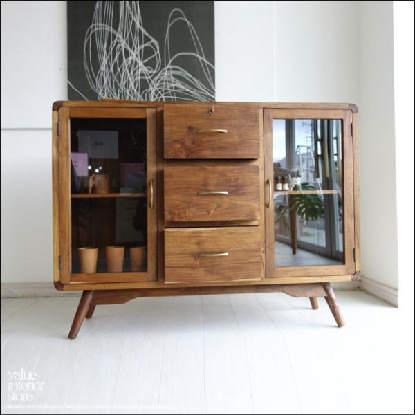 無垢材 2扉 収納キャビネット 無垢材 2扉 収納キャビネット