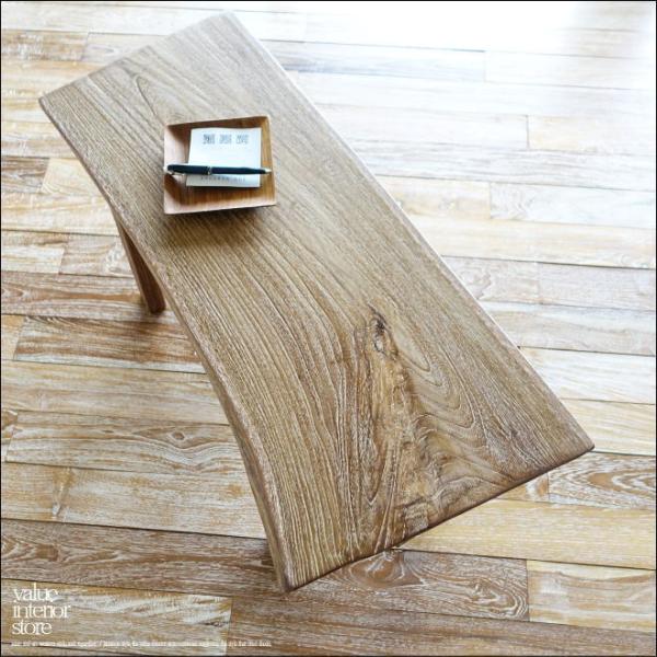 オールドチークベンチEN スツール 長椅子 古材家具 一枚板 無垢材 椅子