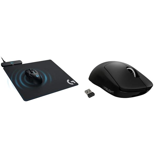 Logitech G Powerplay Wireless Charging System for G502,G703,G903 & PRO Wireless Mice, Soft or Mouse Pad - Black + PRO Supe :B096ZK638S:バリューセレクション - - Yahoo!ショッピング