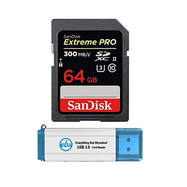 SanDisk 64GB Extreme Pro UHS-II SDXC Card Works with Panasonic
