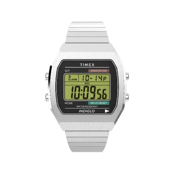 TIMEX デジタル腕時計 ステンレススチールバンド TIMEX 純正 腕時計ベルト ステンレス 時計バンド 16-20mm(16mm