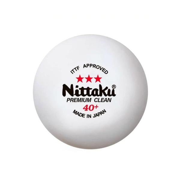 【商品名】　ニッタク（Nittaku） 卓球 ボール 3スター プレミアム クリーン 3個入 抗ウイルス・抗菌 国際卓球連盟公認球 日本製 NB1700★★ラッピングについて★★当店ではラッピングは承っておりません。ご了承くださいませ。★★...