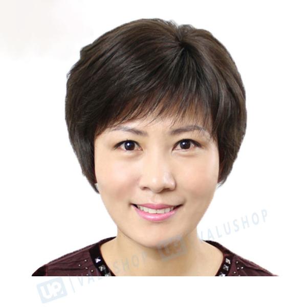 人毛ウィッグ 100 人毛 女性 かつら ママ 軽い 通気性いい 若く見える