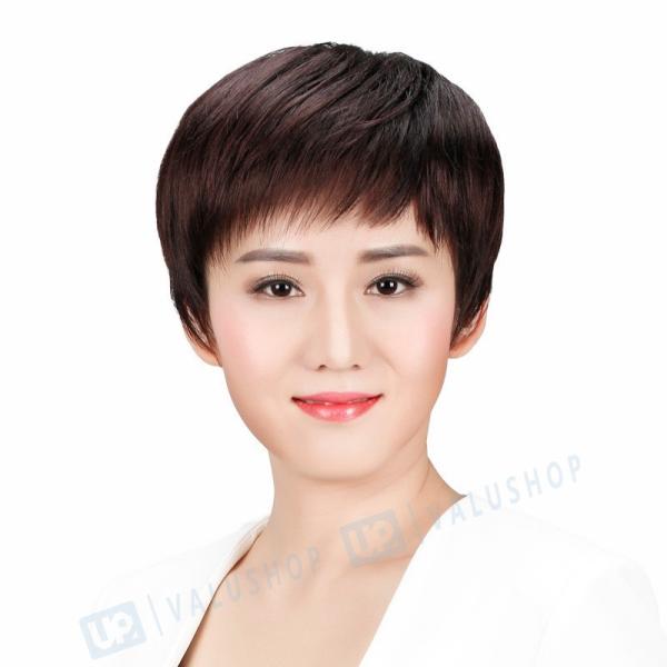 プレゼント 中長い髪 人毛ウィッグ トレンド 100 人毛 女性 かつら ママ 軽い オシャレ 自然 通気性いい 若く見える