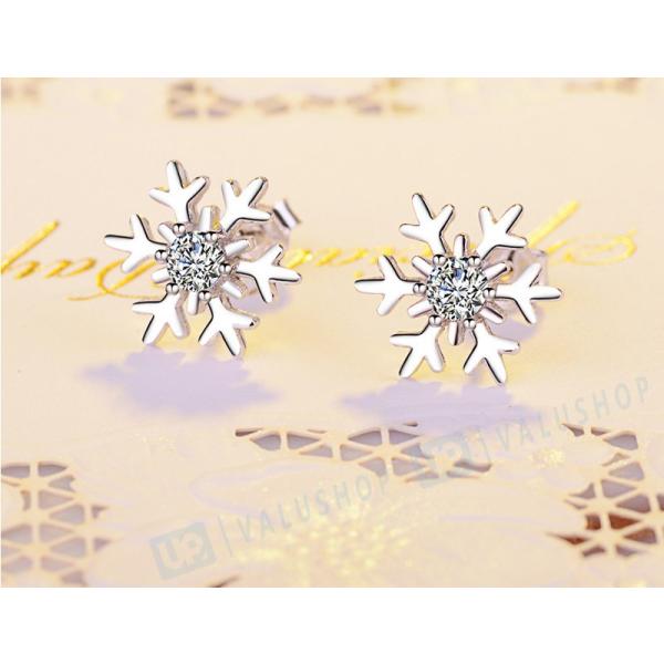 ピアス 雪花 無料サンプルok クリスマス レディース プレゼント 可愛い シンプル バレンタイン 韓国風