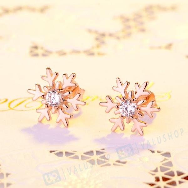 ピアス 雪花 無料サンプルok クリスマス レディース プレゼント 可愛い シンプル バレンタイン 韓国風