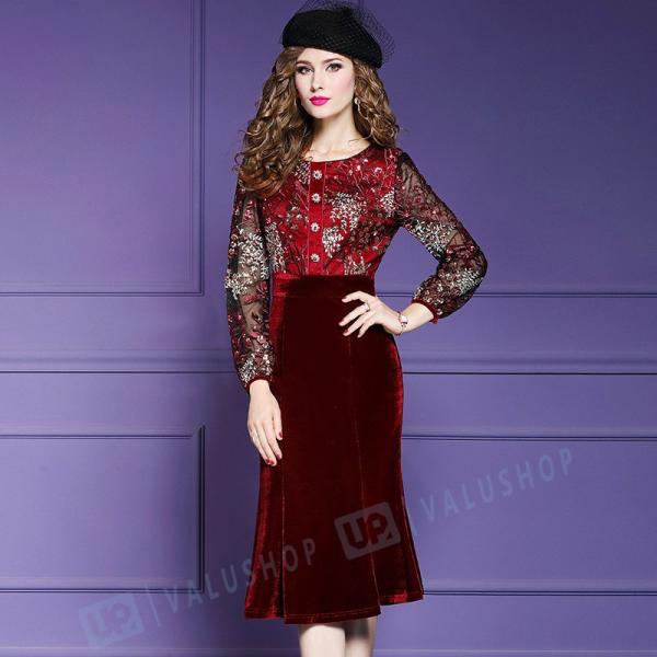 新作 ワンピース レディース レース 魅力 成熟 フランス風 復古 冬 暖かい Mettleprojects Com Au