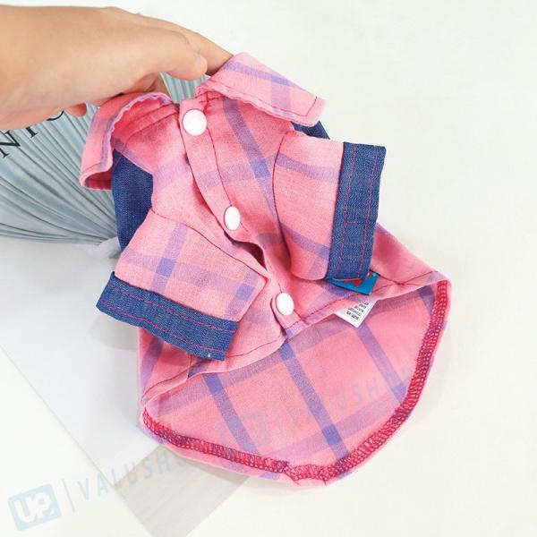 犬 服 犬服 小型犬 シャツ 半袖 つなぎ ペット服 ブルー ピンク かわいい おしゃれ 安全 散歩