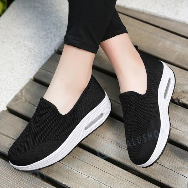 中高年 走れる 靴 おしゃれ 歩きやすい 厚底 カジュアル 買物 レディース シューズ スニーカー 運動靴