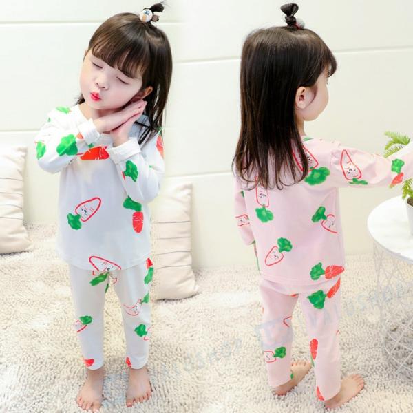 パジャマ キッズ 長袖 ルームウェア 韓国子供服 子供服 女の子 ガールズ 春 秋 ベビー かわいい