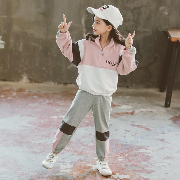 子供服 セットアップ 女の子 長袖 春秋 秋着 上下セット 韓国子供服 運動 キッズ 新品 正規品送料無料 通学着 可愛い 小学生 おしゃれ