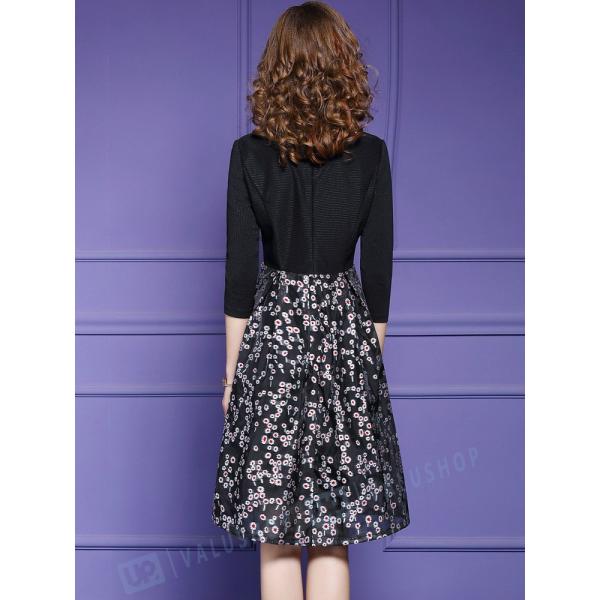 新作 ワンピース レディース 推奨 19秋冬 着痩せ 彼女 素敵 オシャレ プレゼント