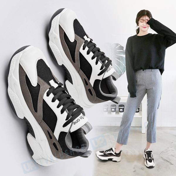 秋冬 おしゃれ レディース スニーカー セットアップ 韓国風 流行れ 厚底 快適 運動靴 歩きやすい カジュアル