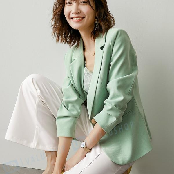 ジャケット レディース ブレザー 19新作 テーラードジャケット エレガント 無地 スーツ 激安卸販売新品 オフィスレディー