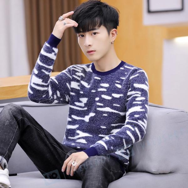 ニットセーター 10 Off メンズ セーター 長袖 トップス 無地 秋 シンプル カジュアル キレイめ 新作 ニット 春