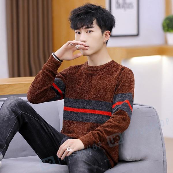 ニットセーター メンズ ニット 長袖セーター タートルネック カジュアル 無地 ゆったり リラックス 上質 メンズプルオーバー