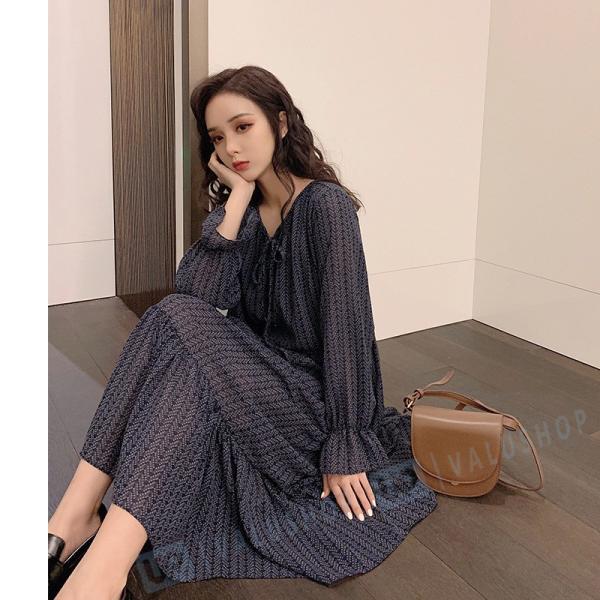 韓国風 秋 レディース 新品 新色追加 Vネック 長袖 カジュアル 代30代 おしゃれ 2色 シンプル