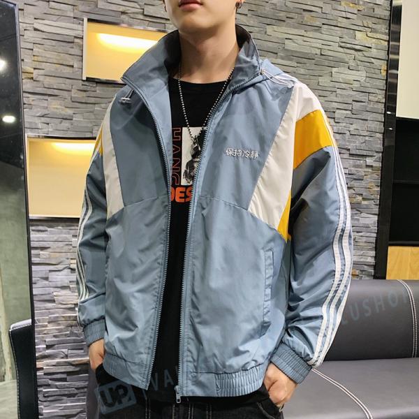 フード付き スタジャン 激安 激安特価 送料無料 メンズ ジャケット 秋服 薄手ジャケット アウター ブルゾン ジャンパー シンプル おしゃれ