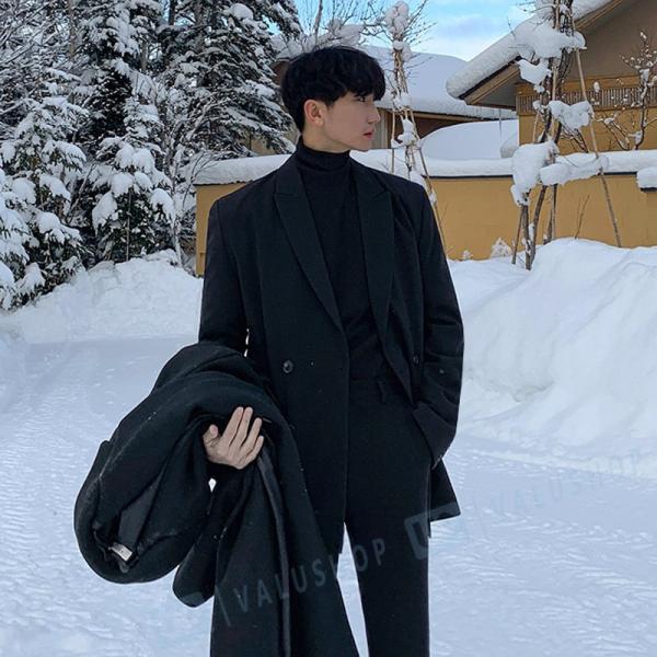 冬 カップルスーツ 新作 春の新作シューズ満載 カジュアル レディース かっこいいで 2色 オシャレ ゆったり 韓国風 コート メンズ