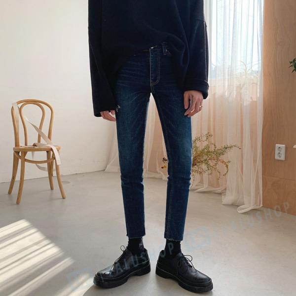 冬 新作入荷 新品 新作 男性 身を修める ジーパン 韓国風 メンズ オシャレ 代30代40代 カジュアル 9分ズボン