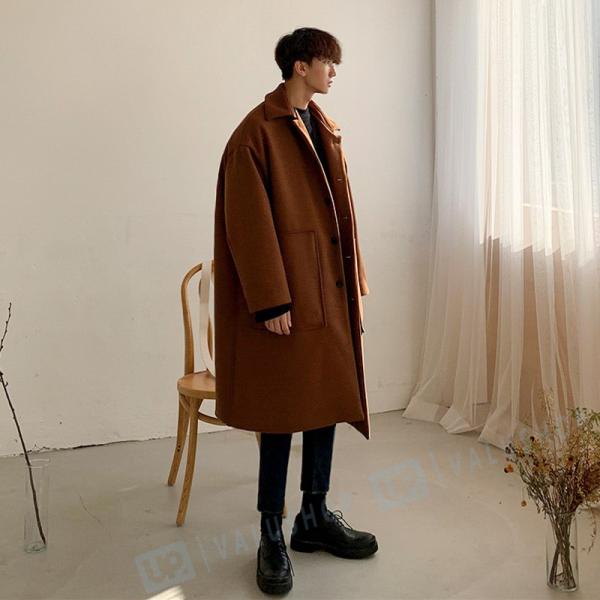 メンズ 品質保証 冬 韓国風 風衣 コート オシャレ 代30代40代 カジュアル ゆったり 2色 新作