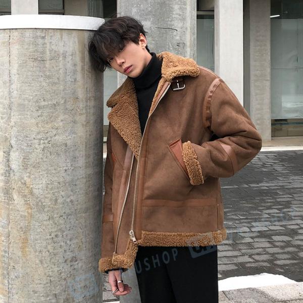 冬 オシャレ 綿服 ジャケット メンズ フードなし かっこいい ランキング総合1位 韓国風 2色 コード