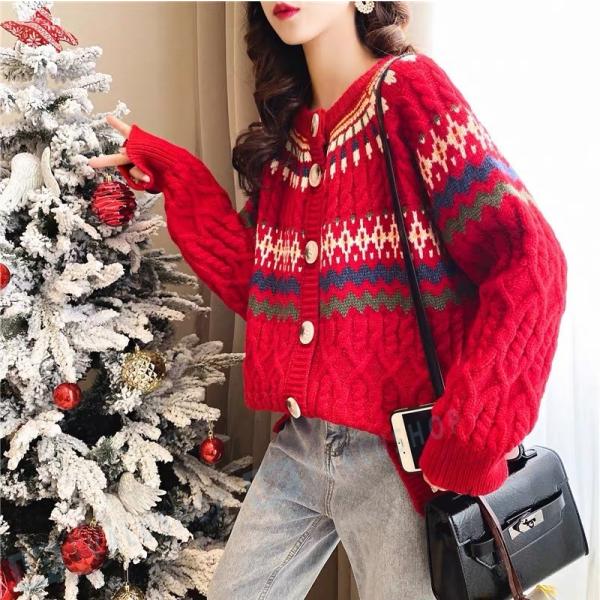 カーディガン レディース ニットカーディガン 冬 ニット セーター 羽織り ケーブル編み 品質検査済 前開き 体型カバー ゆったり 秋冬 可愛い 秋新作 長袖