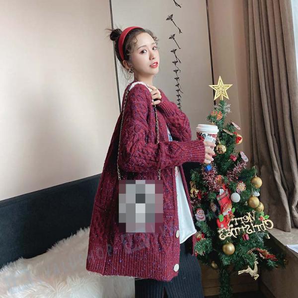 カーディガン レディース ロングカーディガン 冬 ニット セーター 羽織り ケーブル編み 可愛い 長袖 体型カバー 秋新作 秋冬 ゆったり 最安値に挑戦 前開き