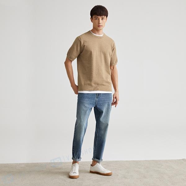 Tシャツ メンズ 半袖 無地 カットソー インナー フライス 上品 25 Off トップス 丸首 紳士服 メンズファッション 新作 ゆったり