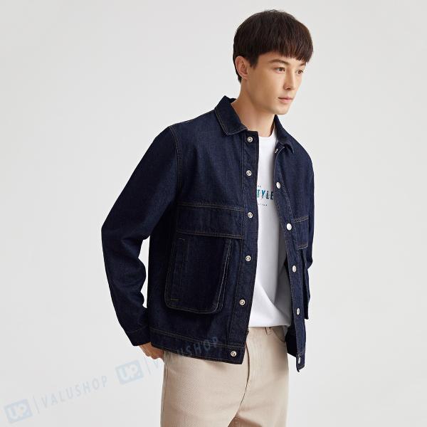 デニムジャケット メンズ Gジャン ストレッチデニムジャケット アウター カジュアル おしゃれ 定番 春 18 Off