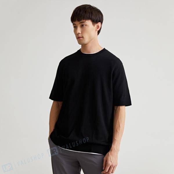 夏 涼しい シルク メンズ 丸首 半袖tシャツ 快適 カジュアル 代30代金40代