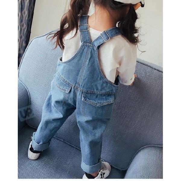 デニムパンツ サロペット オーバーオール キッズ 女の子 秋冬 子供服 キッズ服 可愛い 子ども お洒落 人気 おすすめ ボトムス