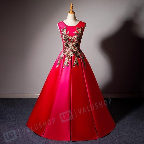 祝日 マキシ丈ドレス エレガンス ドレス 大人気 ワンピース 花嫁ドレス 演奏会 結婚式 披露宴 成人式 刺繍 30代 フォーマル 花嫁 花柄 ファッション レース 代